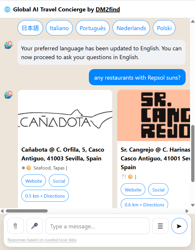 Open DM2find AI Chat